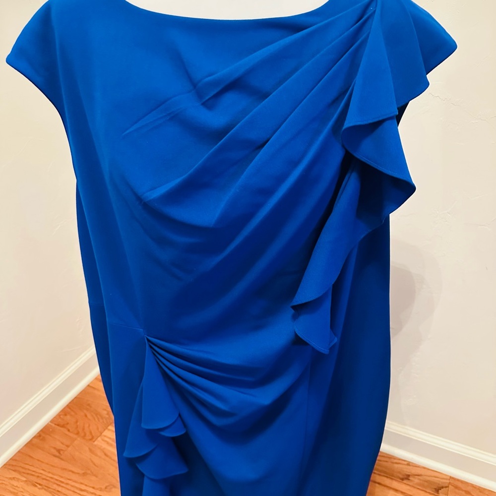 Calvin Klein Royal Blue Dress Plus Size 20W - Picture 9 of 9